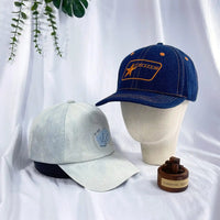 Custom Denim Contrasting Baseball Cap | Premium OEM/ODM Embroidered Hat