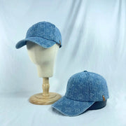 Custom Heavy Washed Jacquard Denim Baseball Cap | Premium OEM/ODM Factory